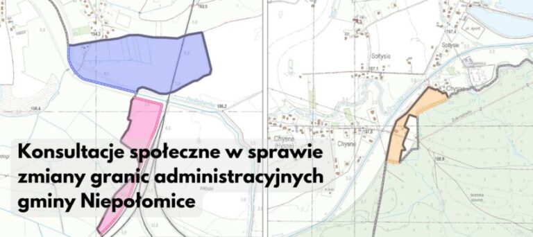 Konsultacje społeczne w Niepołomicach: zmiana granic administracyjnych