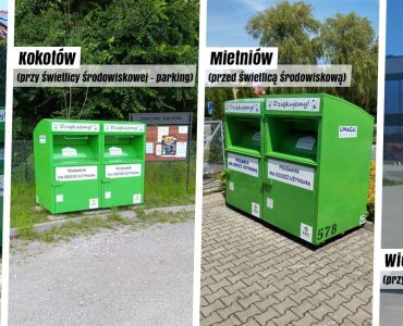Nowe pojemniki na tekstylia w Gminie Wieliczka