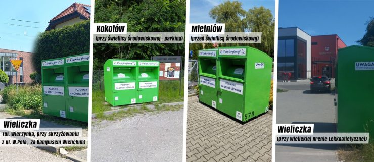 Nowe pojemniki na tekstylia w Gminie Wieliczka