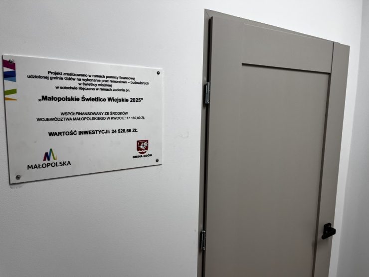 Remont świetlicy w Klęczanie zakończony sukcesem