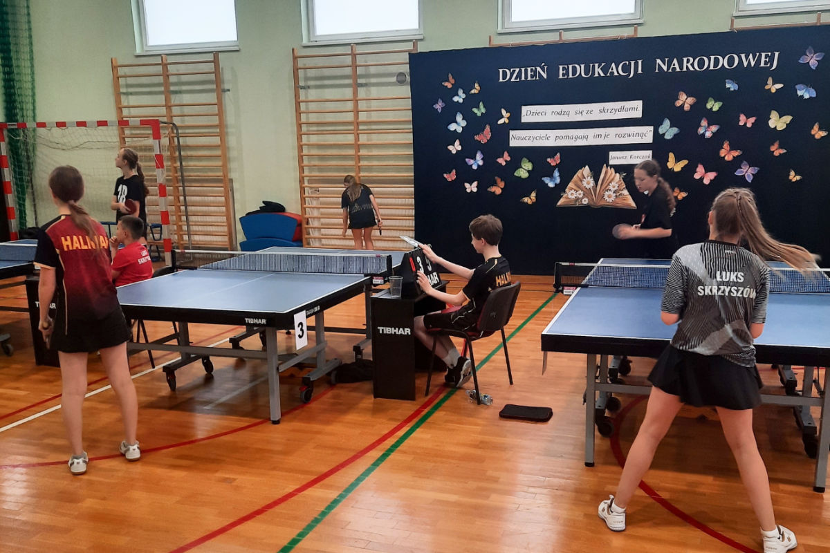 Rekordowa frekwencja na turnieju tenisa stołowego w Pierzchowie
