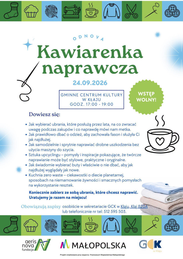 Kawiarenka naprawcza &ndash; napraw zamiast wyrzucać!