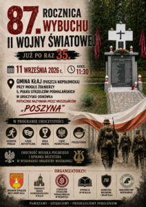 87. rocznica wybuchu II wojny światowej &ndash; uroczystości na &ldquo;Poszynie&rdquo;
