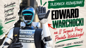 Robot influencer na targach pracy? Edward Warchocki pojawi się w Wieliczce