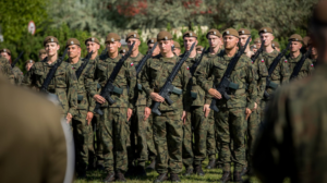 Przysięga żołnierzy 11. Małopolskiej Brygady Obrony Terytorialnej