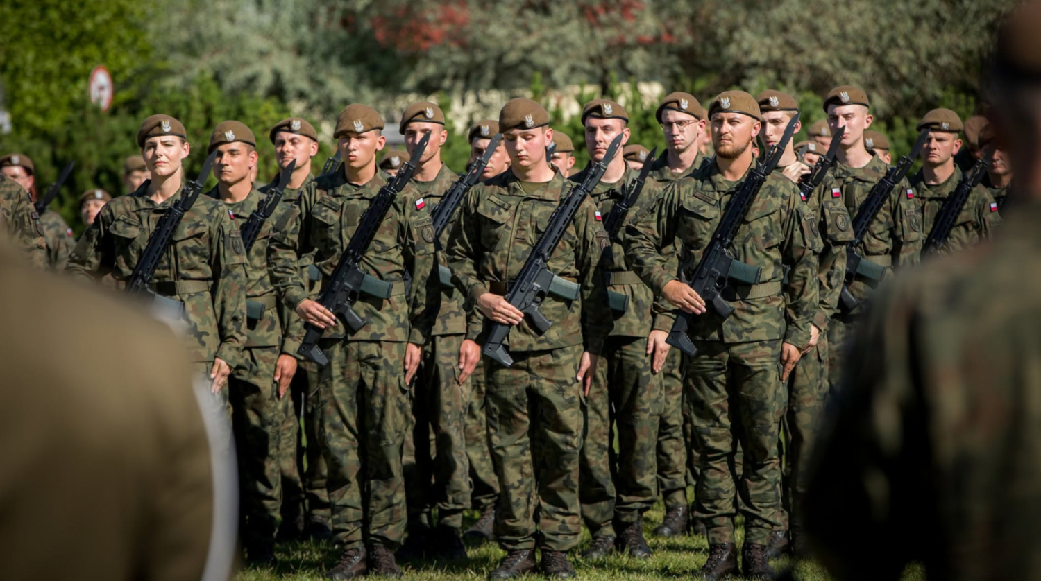 Przysięga żołnierzy 11. Małopolskiej Brygady Obrony Terytorialnej