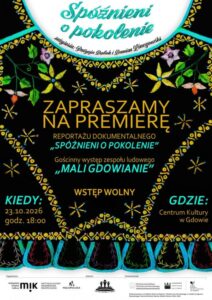 Zaproszenie na premierowy pokaz reportażu dokumentalnego