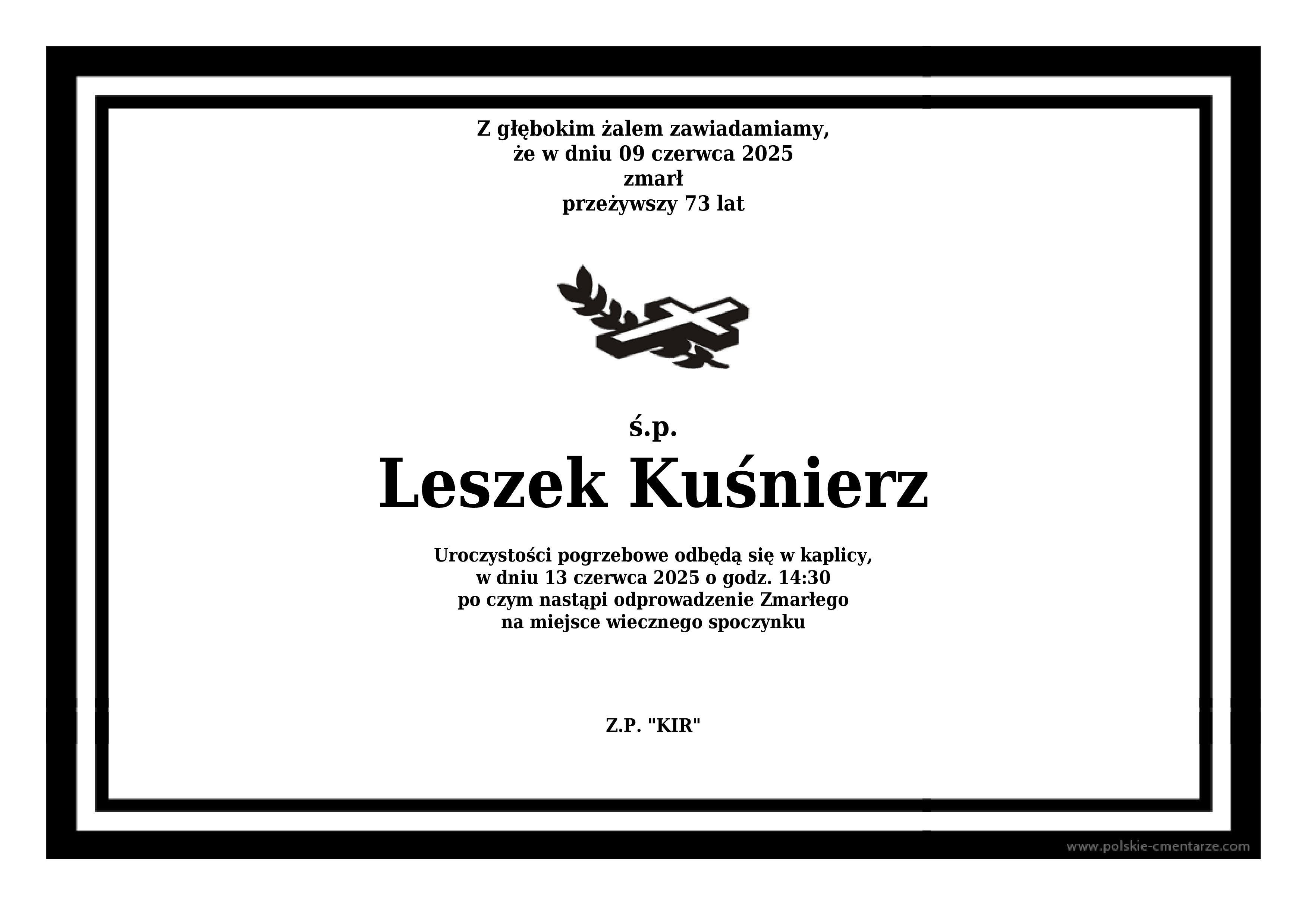 Nekrolog Wieliczka - Gazeta Wielicka