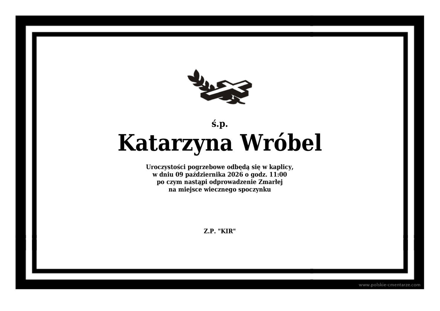 Nekrolog Wieliczka