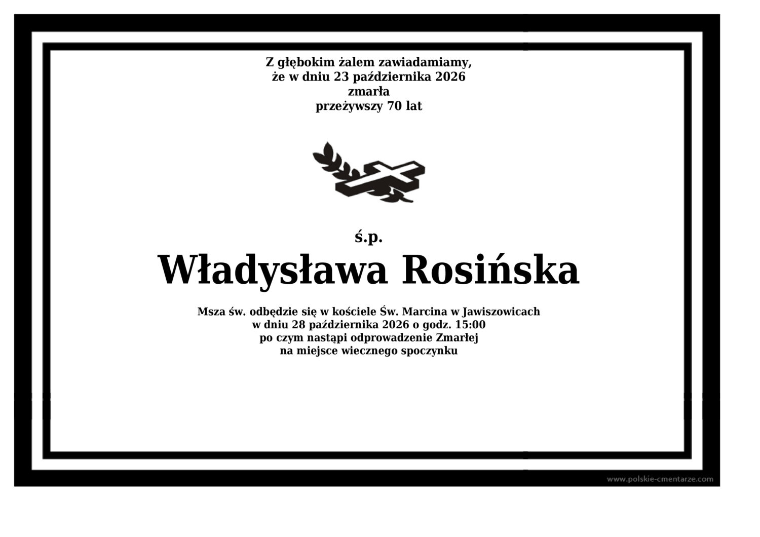 Nekrolog Wieliczka