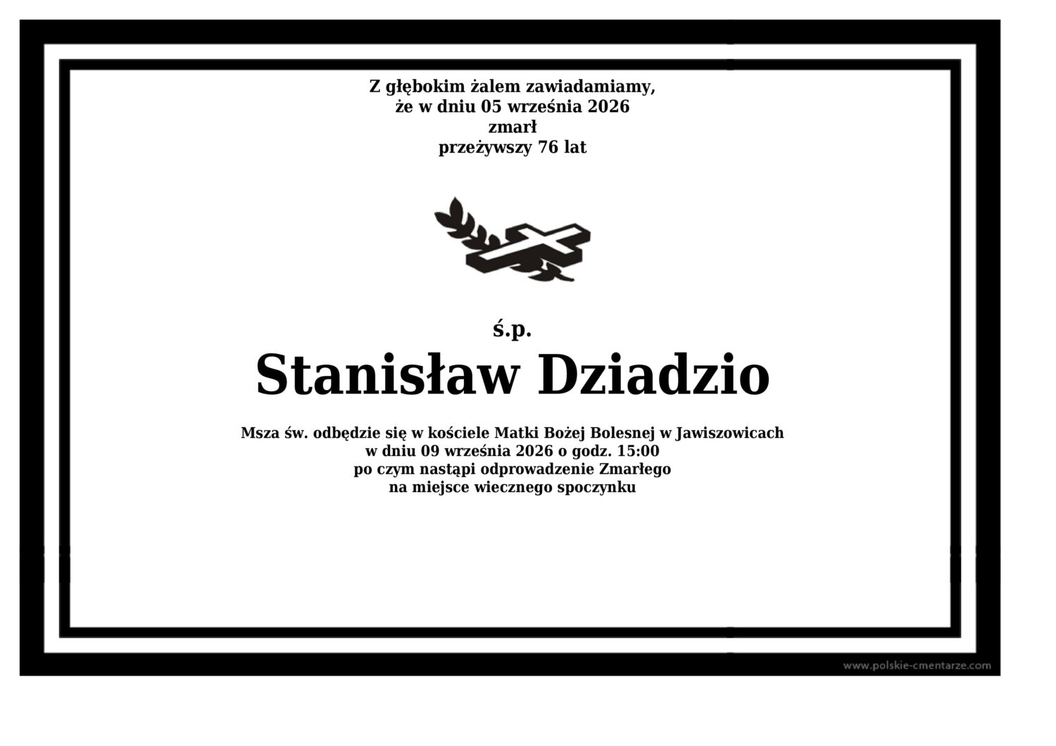 Nekrolog Wieliczka