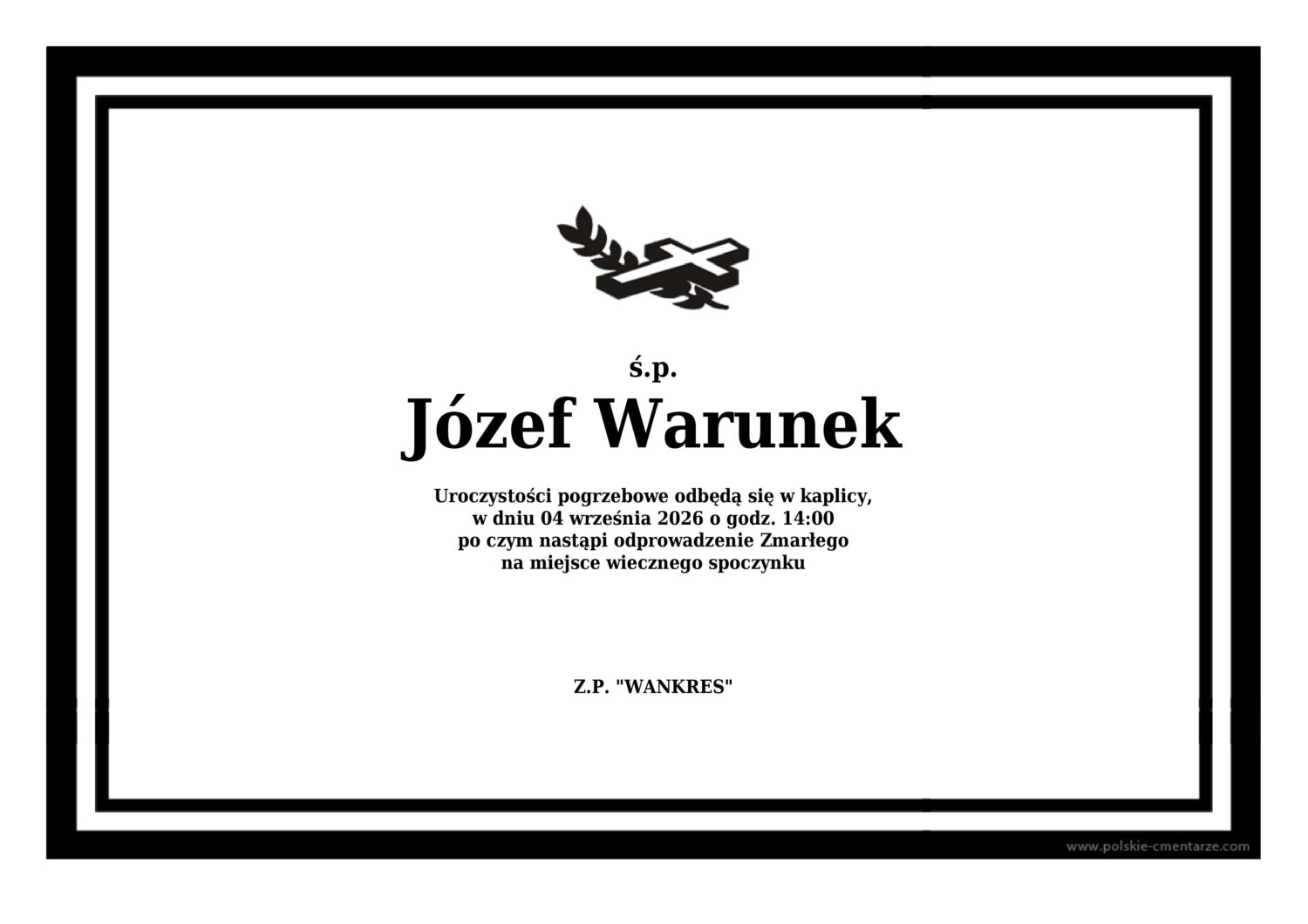 Nekrolog Wieliczka